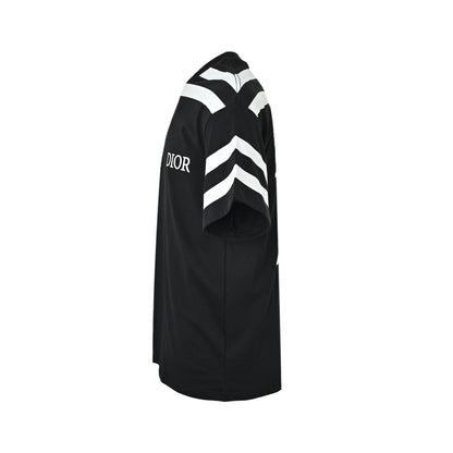 Dior 47 letter stripe printed short sleeves
