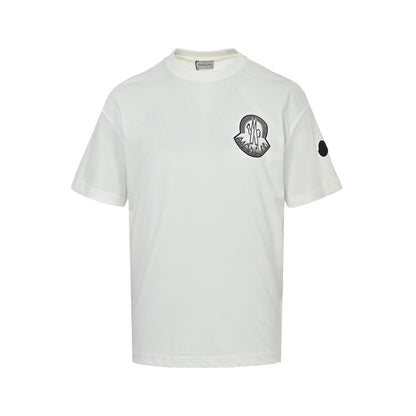 Moncler/mask ghosting logo print short sleeves
