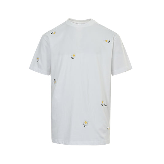 Dior full body daisy embroidered short sleeves