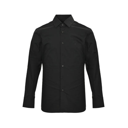 Prada 25ss hot stamped letter logo printed shirt