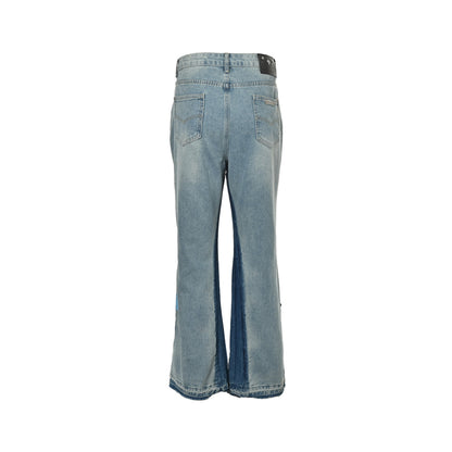 Chrome Hearts/Chrome Heart cross patch embroidered washed jeans