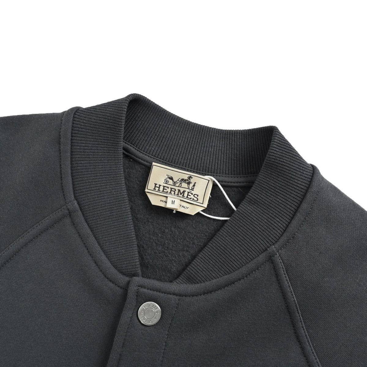 Hermes/Hermès saddle stud patch embroidered jacket jacket