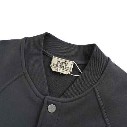 Hermes/Hermès saddle stud patch embroidered jacket jacket
