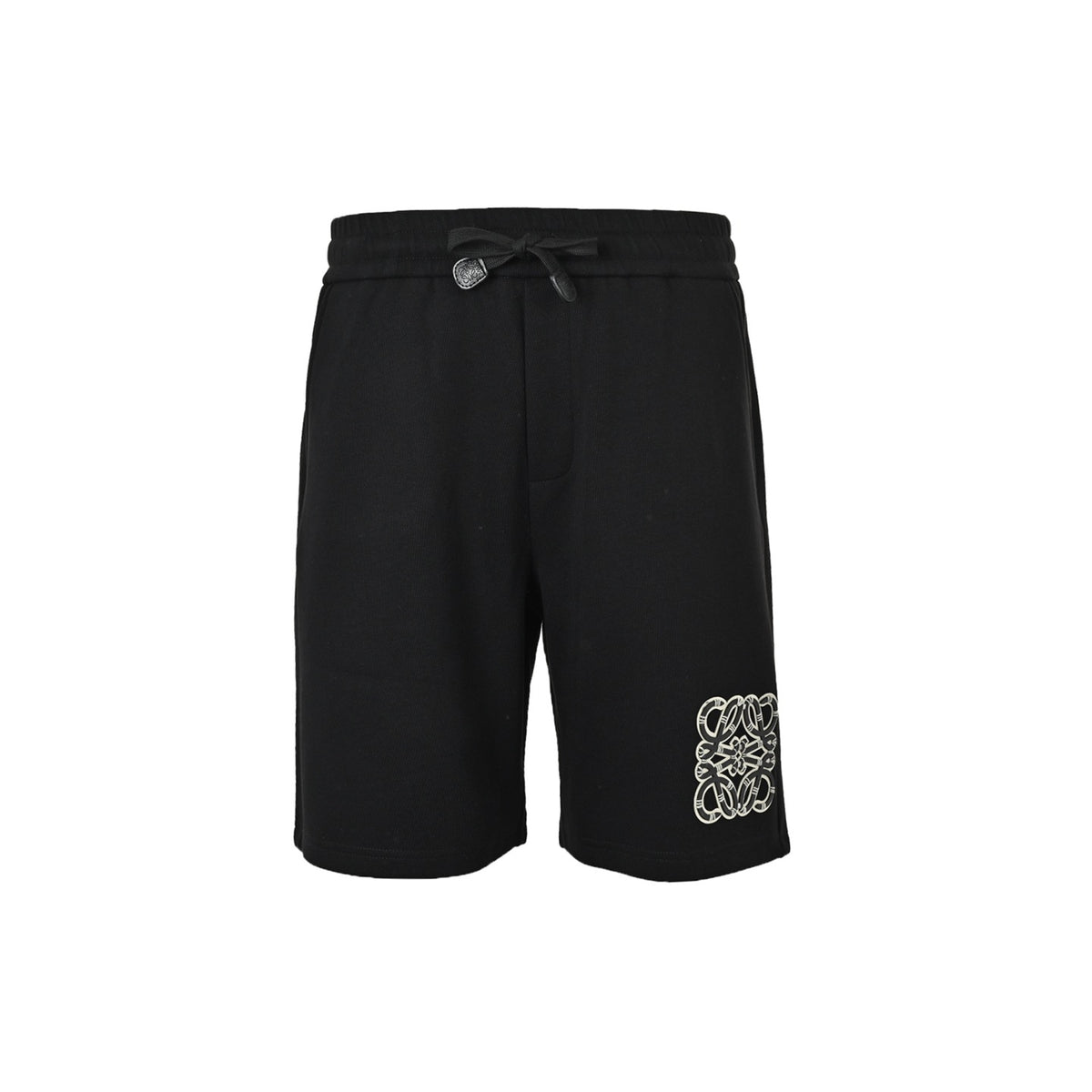 Loewe/Luo Yiwei stitched leather three-dimensional logo shorts