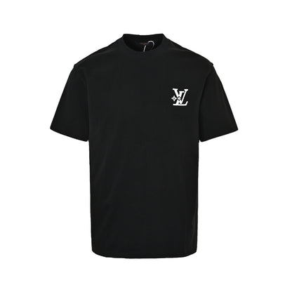 LouisVuitton/Louis Vuitton star small label LV embroidered logo short sleeves