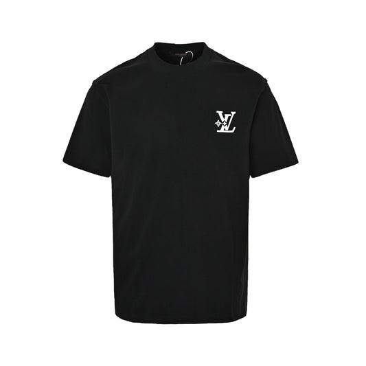 LouisVuitton/Louis Vuitton star small label LV embroidered logo short sleeves