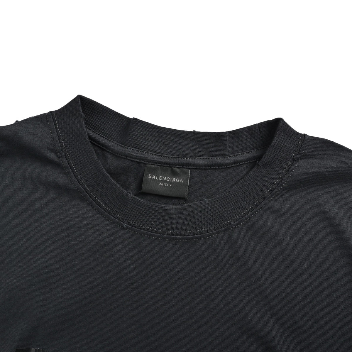 Balenciaga cracked letter print short sleeves