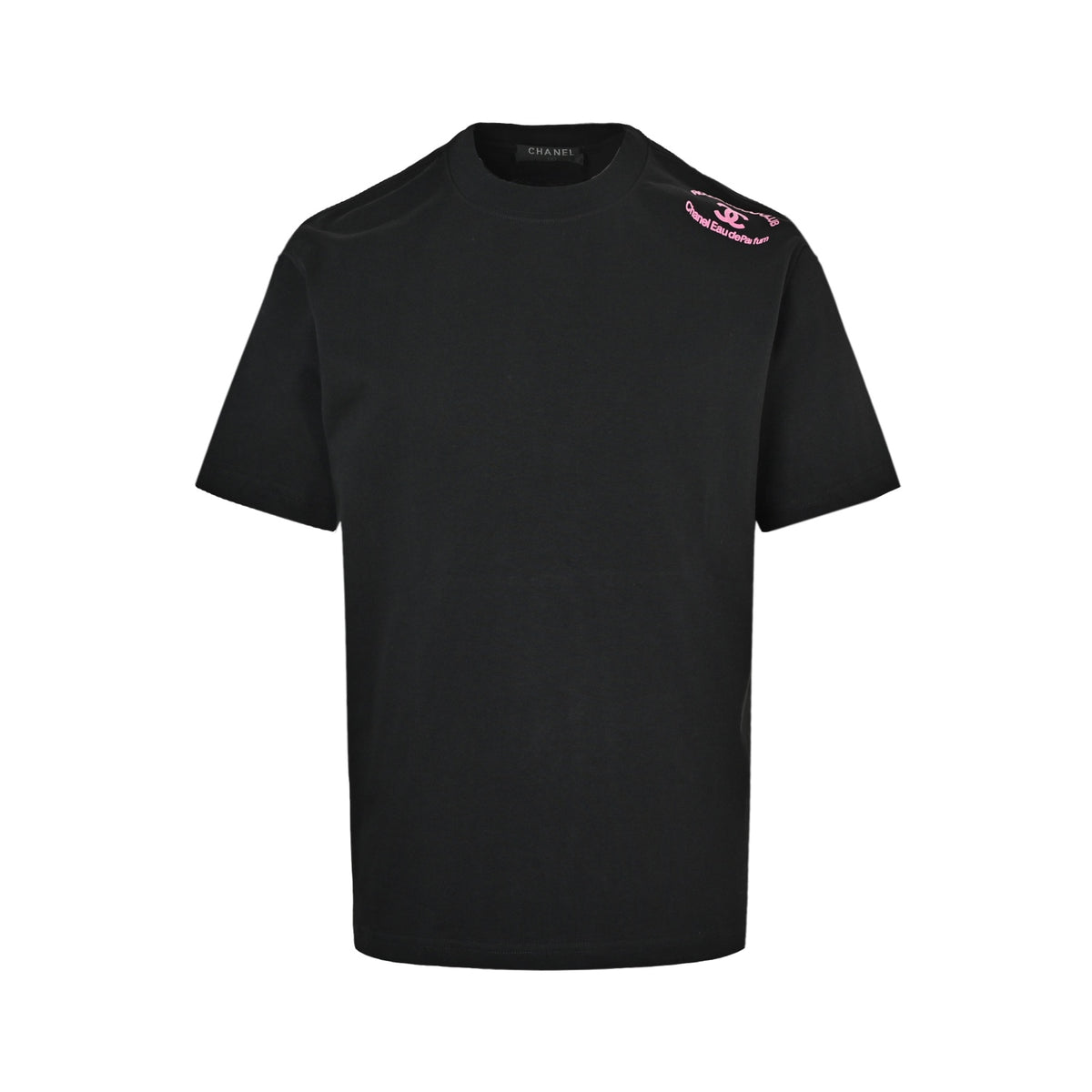 Chanel 26ss shoulder double C slogan short sleeves