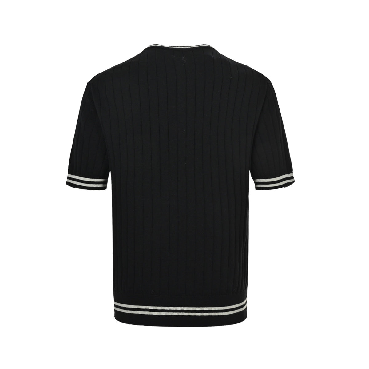 BRUNELLO CUCINELLI BC cable henley collar knitted short-sleeved T-shirt