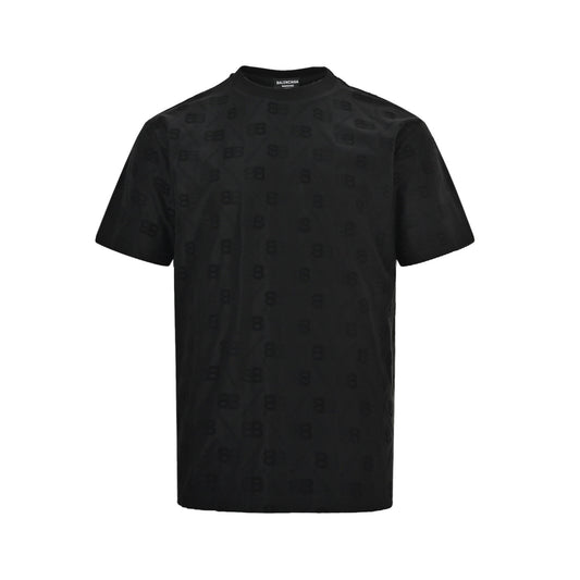 Balenciaga 26ss all-over presbyopia jacquard short sleeves
