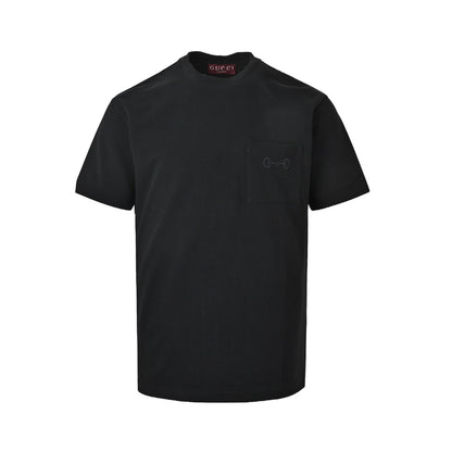 Gucci 26ss pocket horsebit embroidered short sleeves
