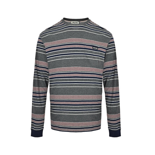 Miu Miu 25Fw Automne Striped Long Sleeve