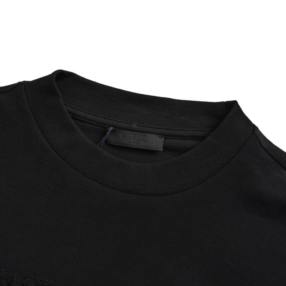 Prada 25ss dark pattern terry embroidered logo short sleeves