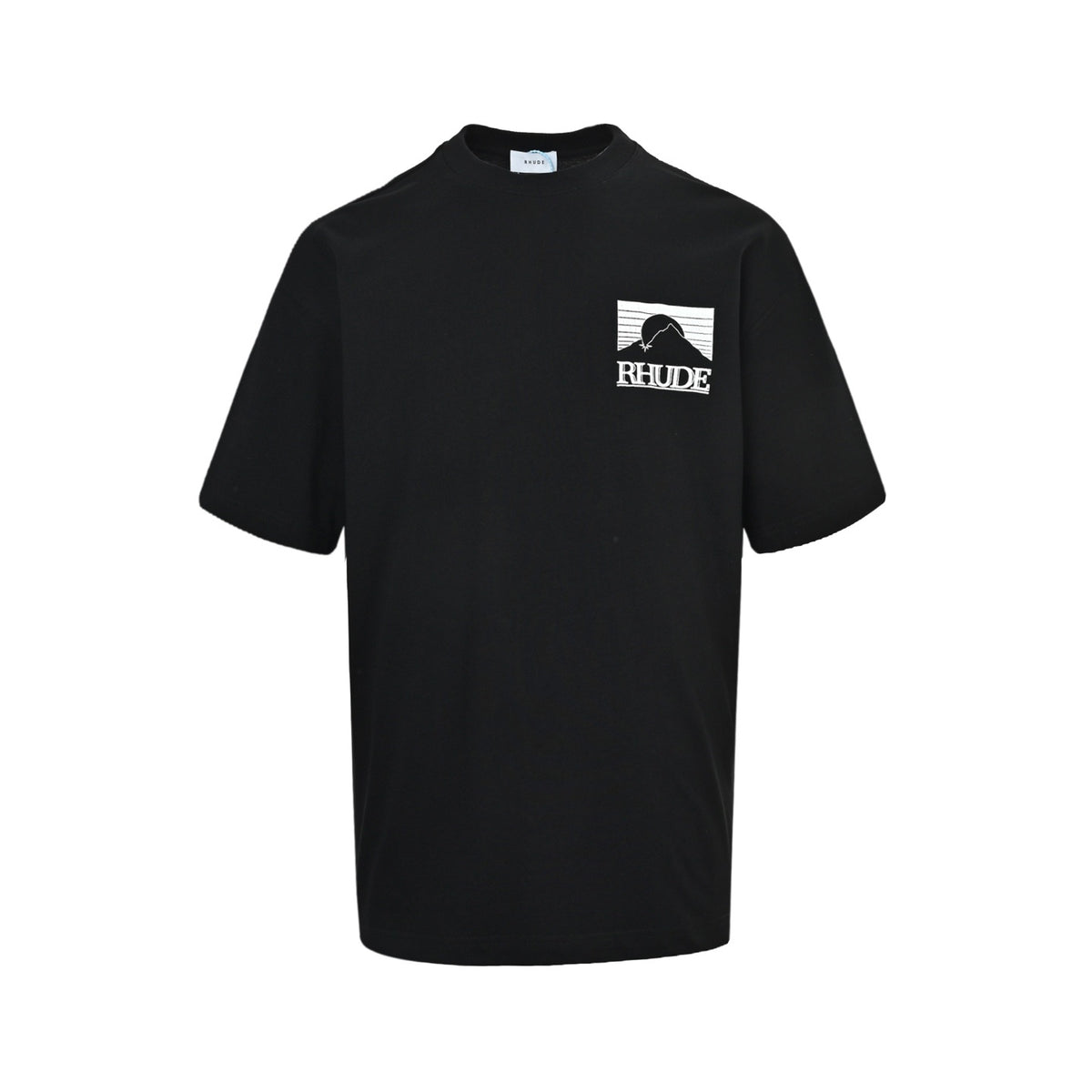RHUDE Marlboro Mountain Sunset Print Logo American Short Sleeves