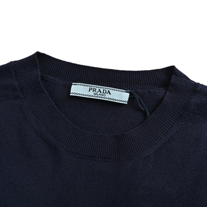 Prada logo intarsia knitted short sleeves