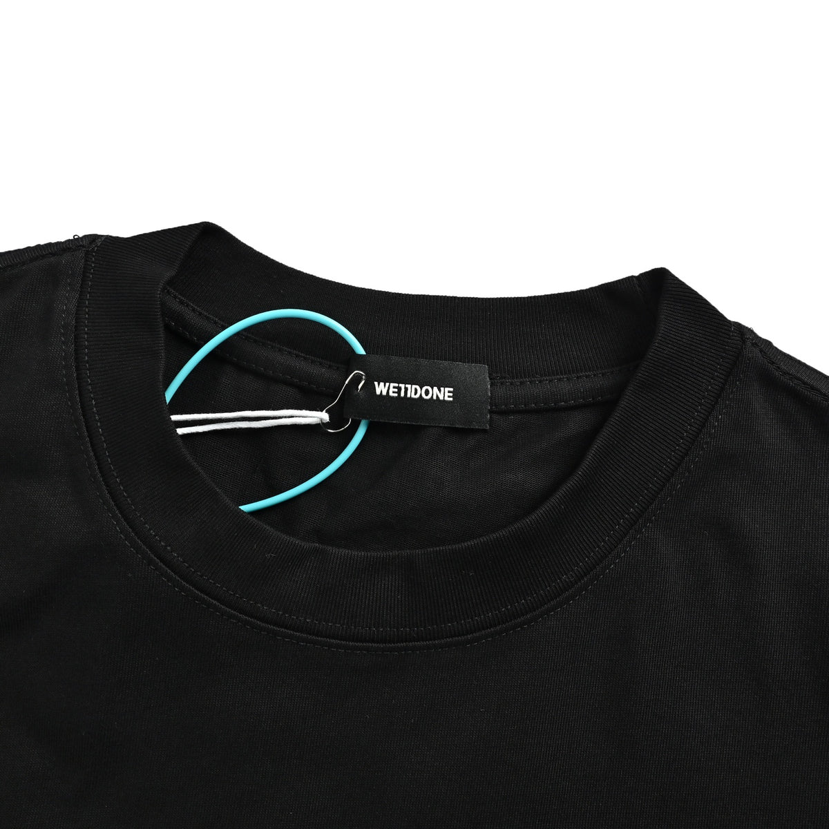 We11 Done hollow LOGO letter printed short sleeves