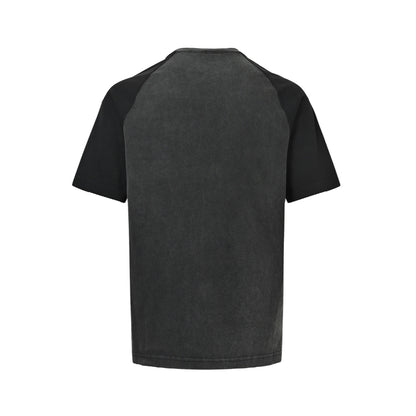 Balenciaga/Balanciaga Contrast color washed stitching drop shoulder short sleeves