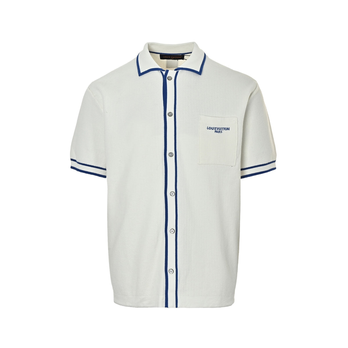 Louis Vuitton pocket logo embroidered knitted short-sleeved shirt