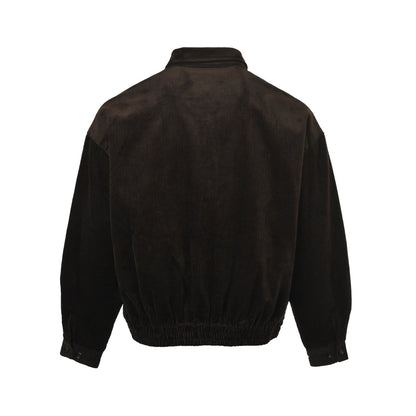 Miu Miu letter embroidered corduroy jacket