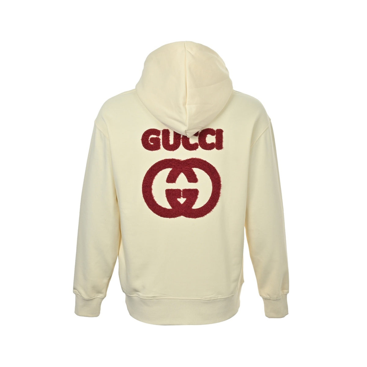 Gucci 25Fw towel embroidered double G embroidered hooded sweatshirt