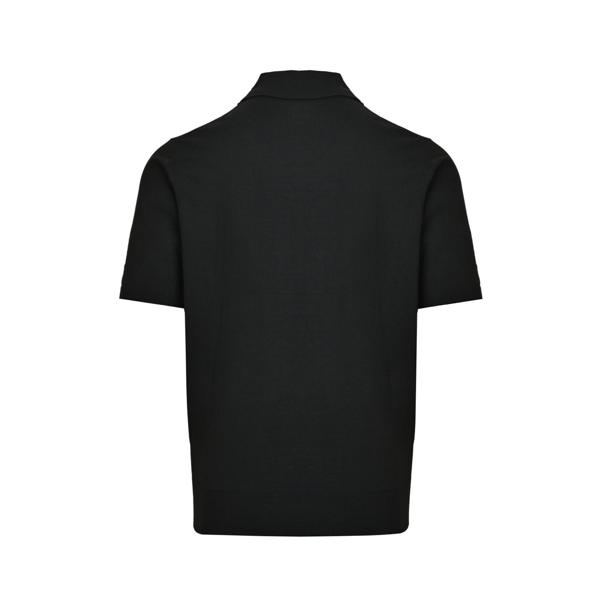 Prada embroidered logo knitted Polo short sleeves