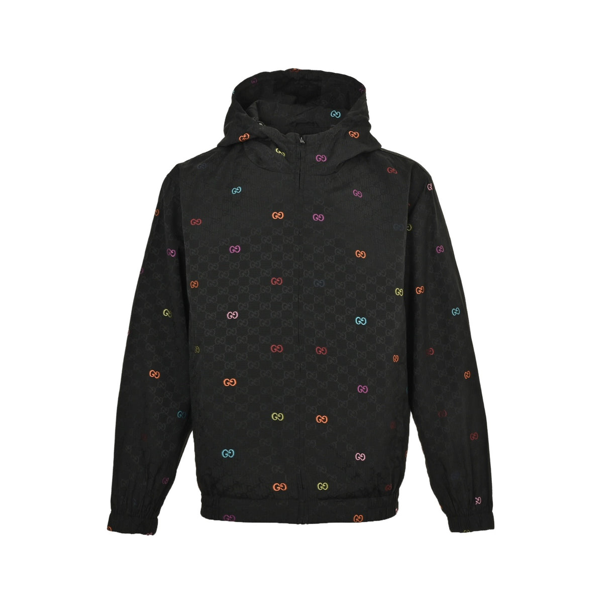 Gucci colorful jacquard GG canvas patchwork jacket
