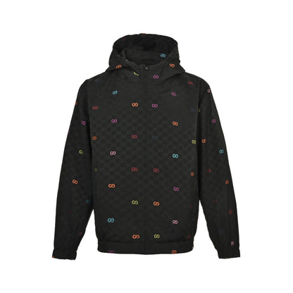Gucci colorful jacquard GG canvas patchwork jacket