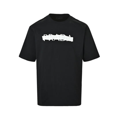 Prada patch embroidered letter short sleeves