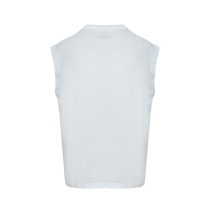 SAINT MICHAEL 25ss pocket English printed vest short sleeves