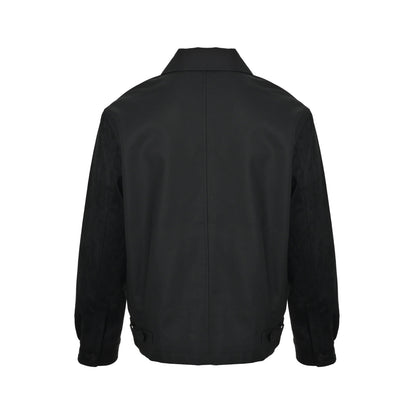Dior square length sheepskin leather jacket