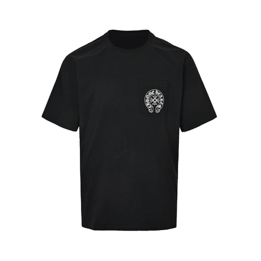 Chrome Hearts/Chrome Heart short sleeves with logo printed all over the back