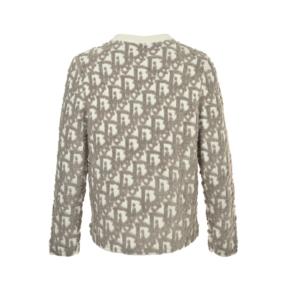 Dior 25Fw presbyopic towel jacquard zipper sweater jacket