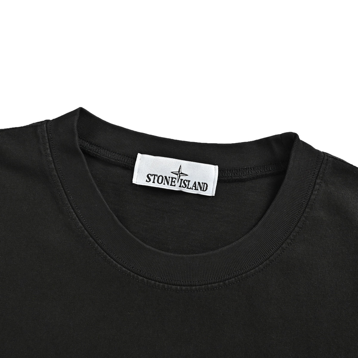 Stone Island square embroidered washed short sleeves