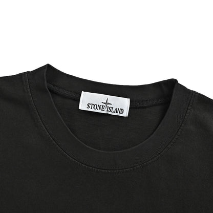 Stone Island square embroidered washed short sleeves