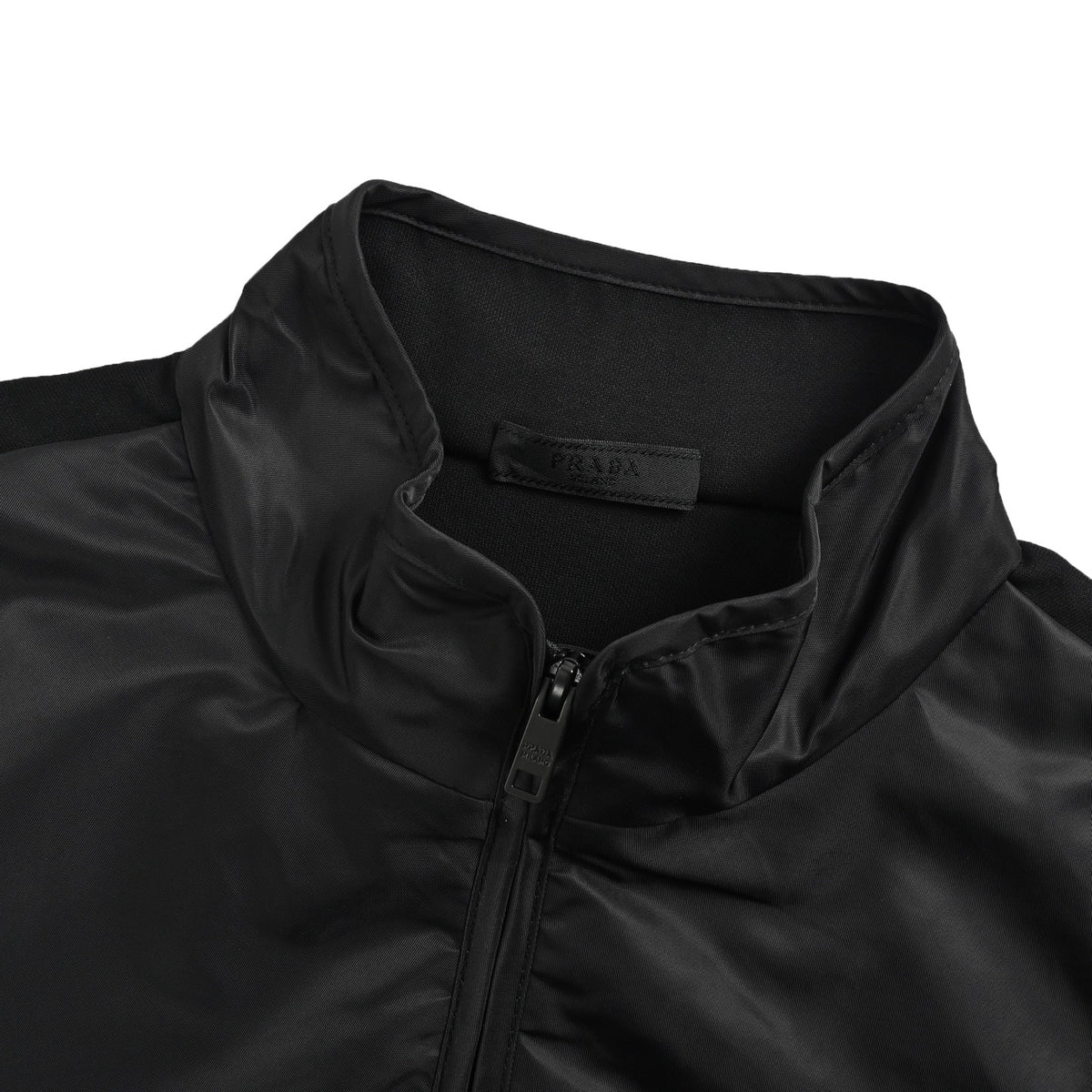 Prada Re-Nylon nylon zipper patchwork jacket