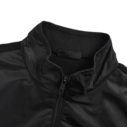 Prada Re-Nylon nylon zipper patchwork jacket
