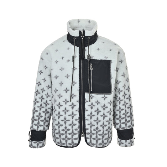 Louis Vuitton Presbyopic Gradient Printed Lamb Wool Jacket