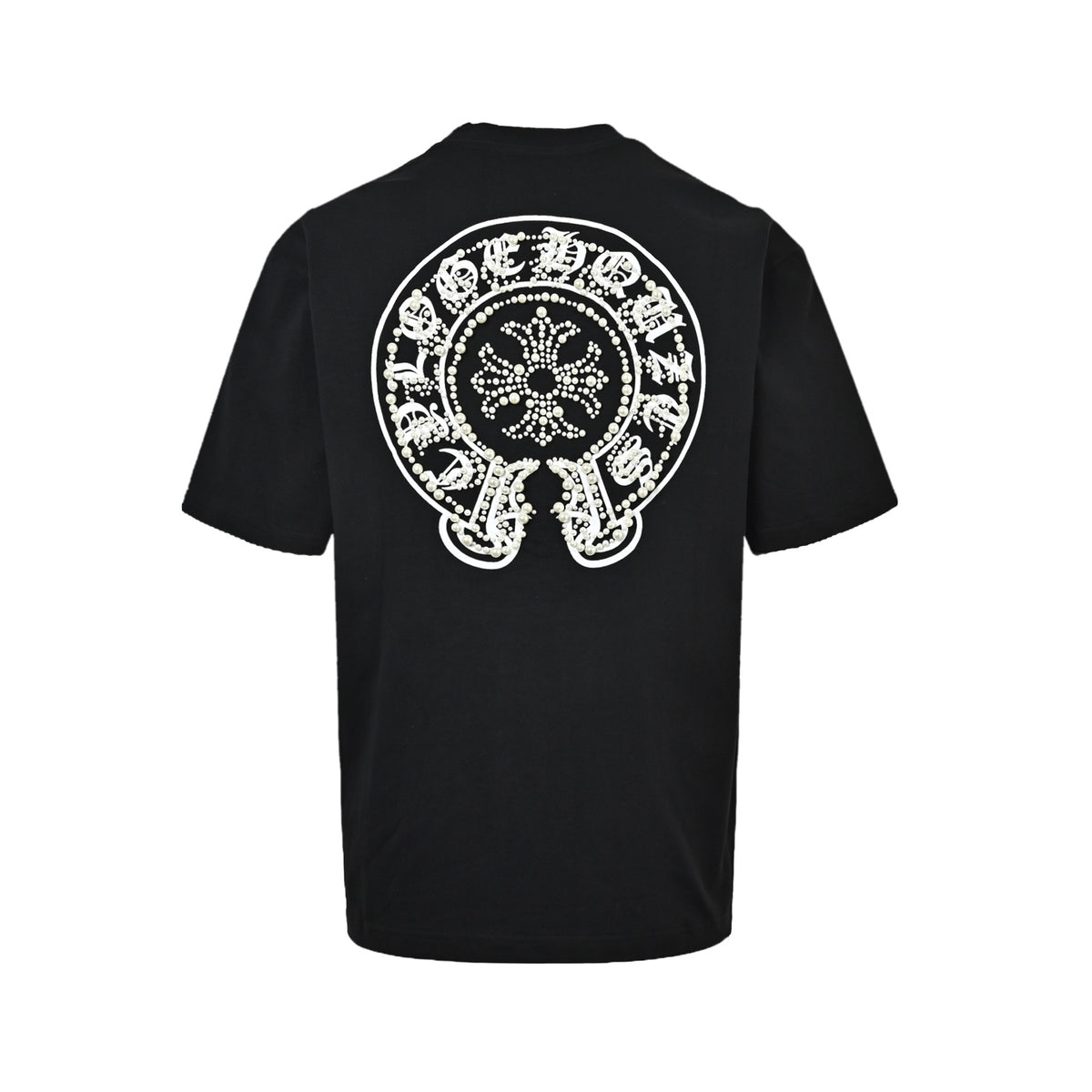 Chrome Hearts/Chrome Heart Pearl Horseshoe Short Sleeve