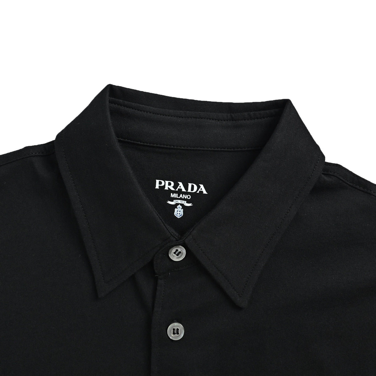Prada triangle cloth label Polo short sleeves