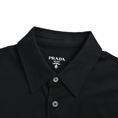 Prada triangle cloth label Polo short sleeves
