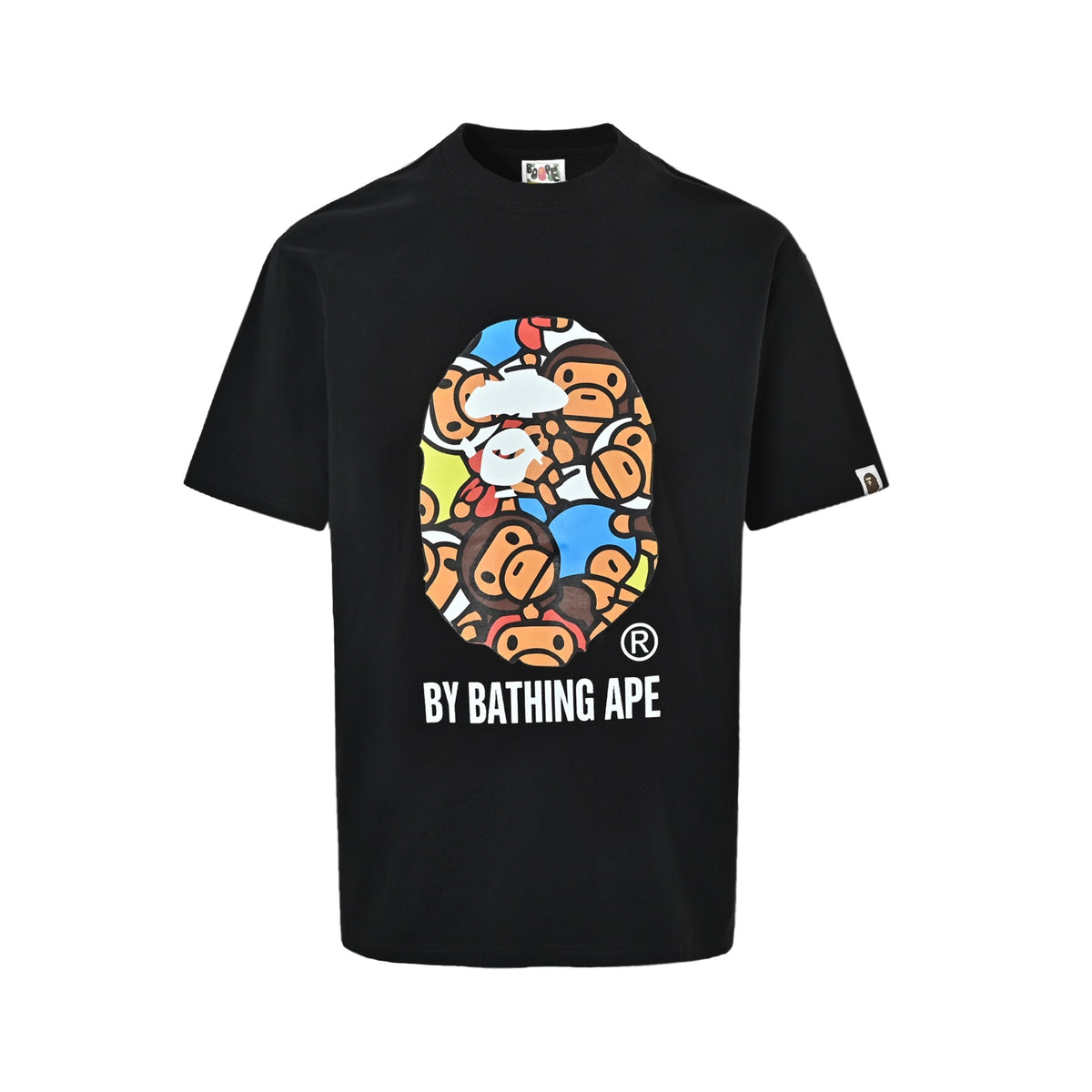 Bape 26ss little monkey ape head print short sleeves