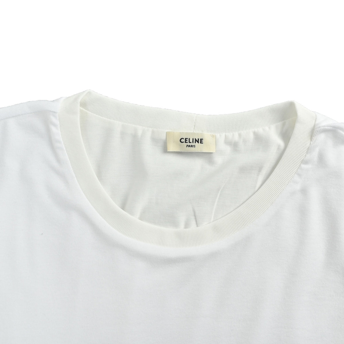 Celine 26ss fake two-piece glue printed double-layer short sleeves