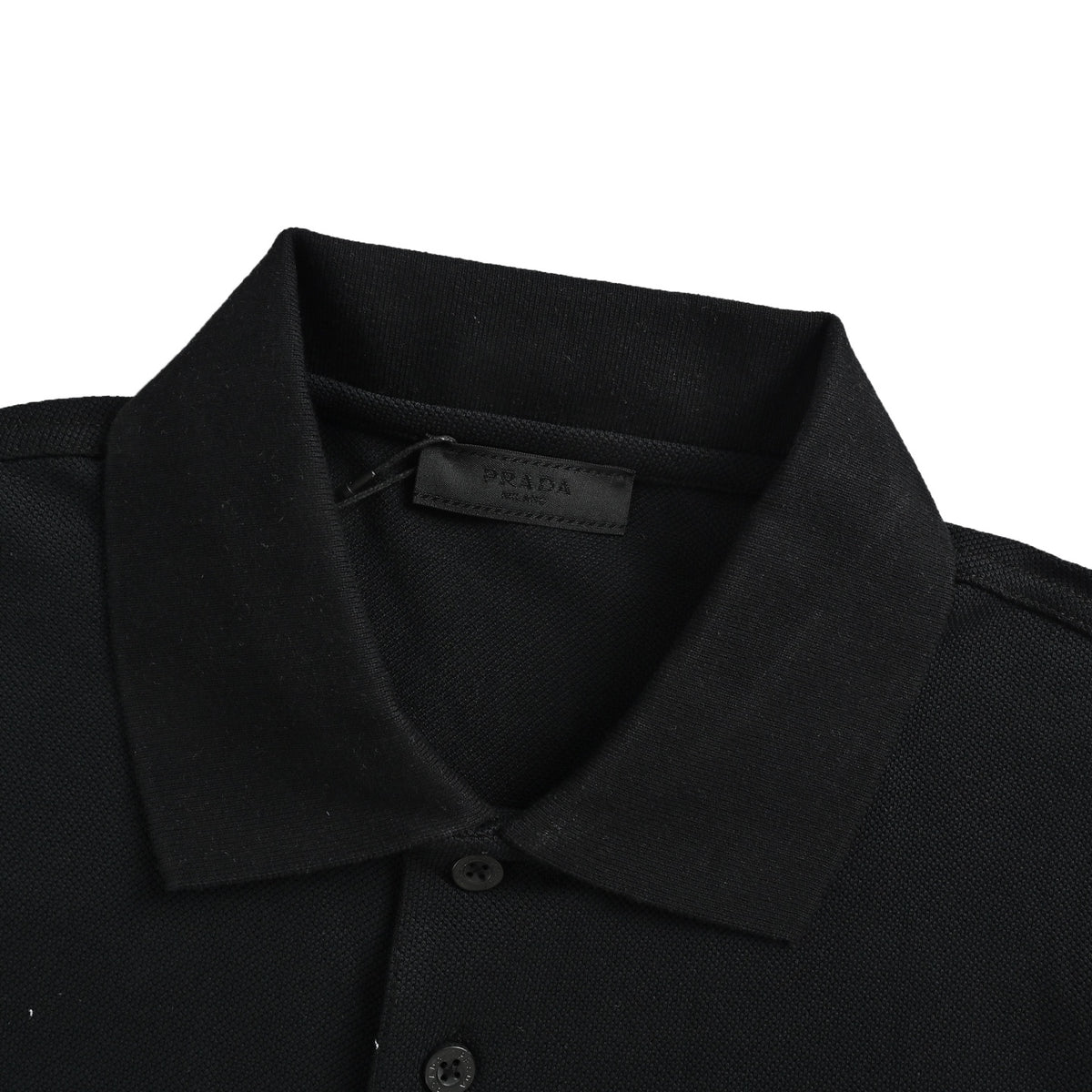 Prada 26ss shield badge logo Polo short sleeves