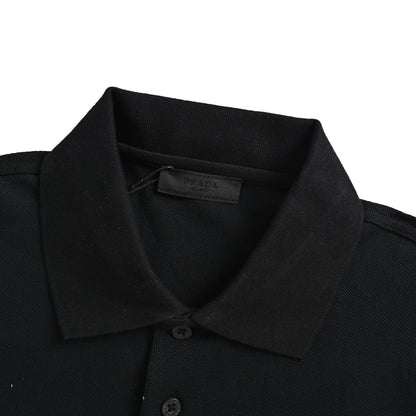 Prada 26ss shield badge logo Polo short sleeves