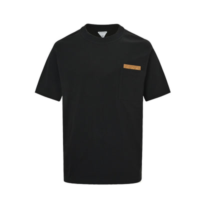 Bottega Veneta/BV leather woven pocket short sleeves