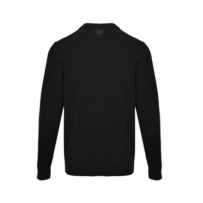 Louis Vuitton hem three-flower jacquard mesh crew neck sweater