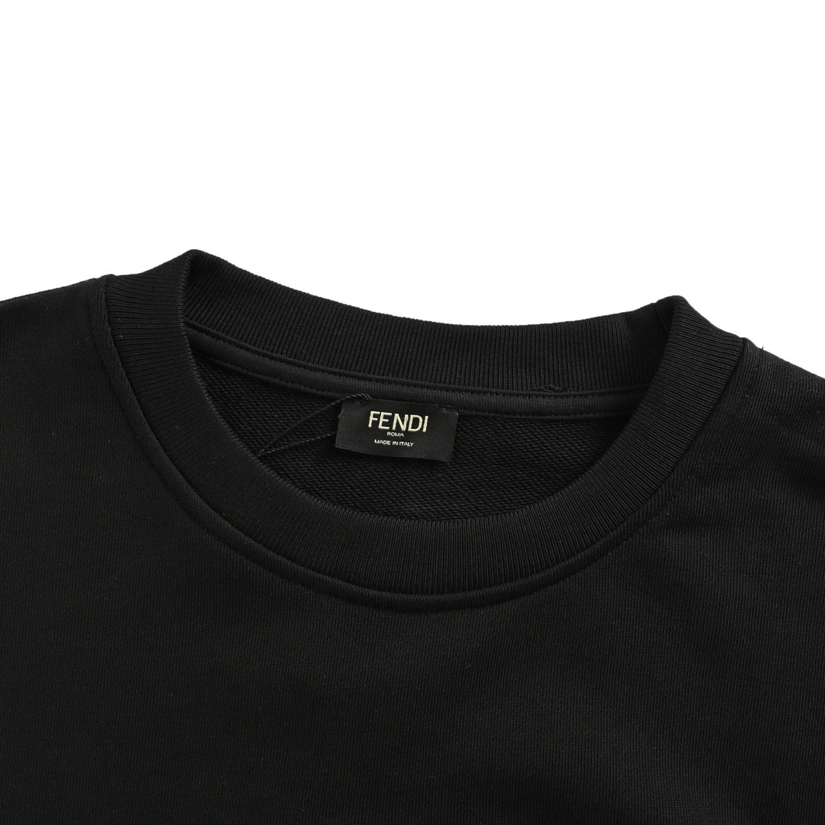 Fendi 25Fw dark pattern double F three-dimensional embossed round neck sweatshirt