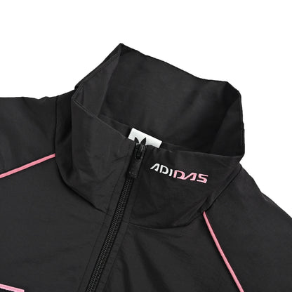 Adidas originals MOTO three-bar embroidered jacket