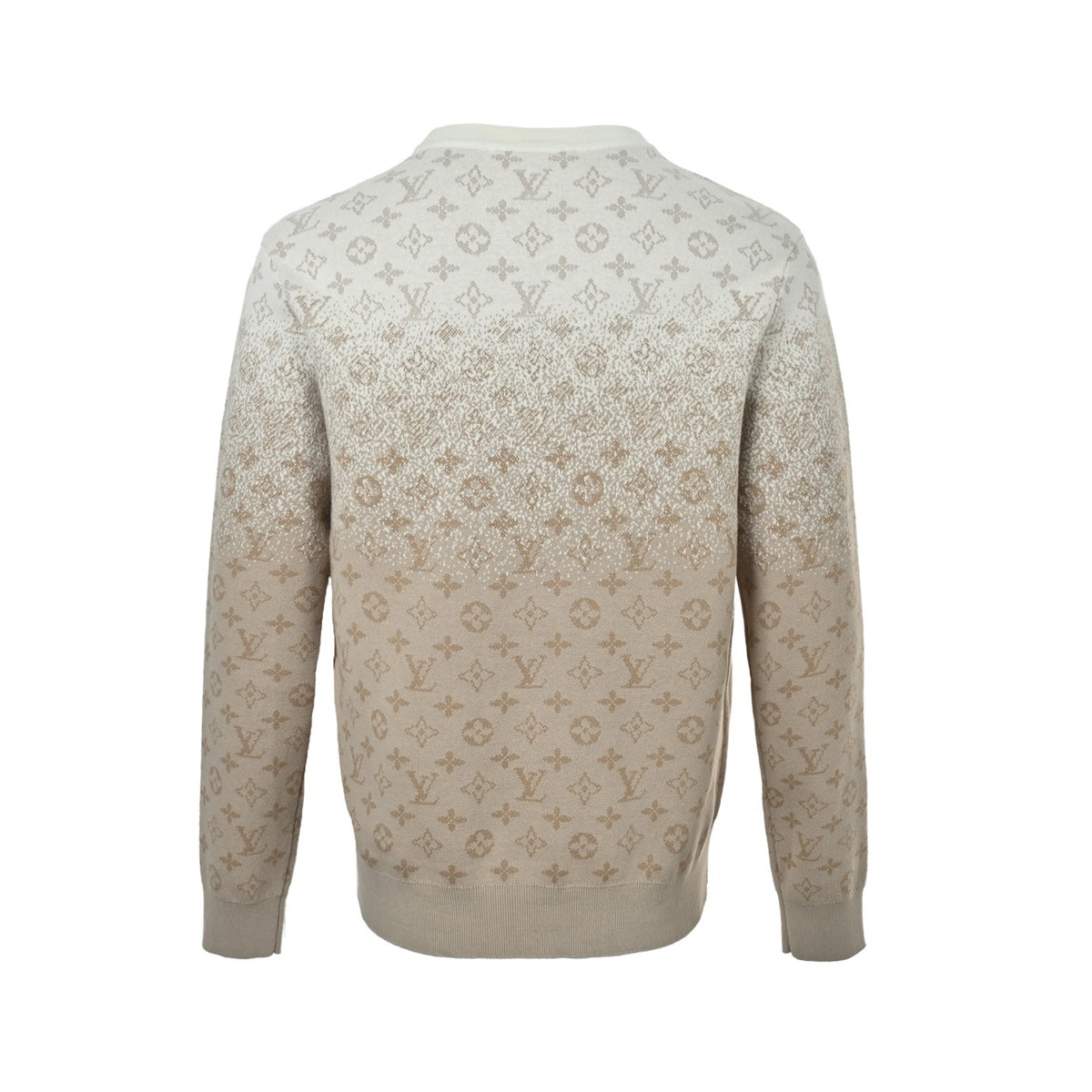 Louis Vuitton 25Fw old flower jacquard gradient round neck sweatshirt