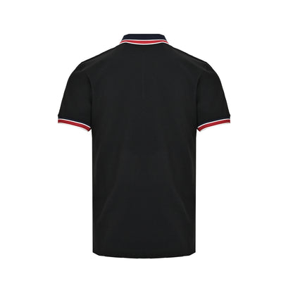 Moncler/Muzzled Polo Short Sleeve with Red Label Patch Embroidery on Chest
